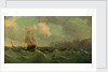 A ship off a high coast by John James Wilson