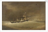 A P&O paddle steamer running before a gale by Robert Strickland Thomas