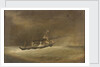 A P&O paddle steamer running before a gale by Robert Strickland Thomas