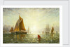 A Brixham trawler by William Adolphus Knell