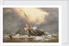 A North Sea breeze on the Dutch coast by Edward William Cooke