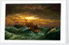 Shipwreck with a paddle tug towing a lifeboat in a gale by Richard Henry Nibbs