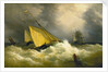 First come, first served. A pilot cutter racing to a ship by Richard Brydges Beechey