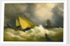 First come, first served. A pilot cutter racing to a ship by Richard Brydges Beechey