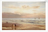 Setting nets on the coast of North Wales by Henry Moore
