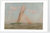 Yachts at sea by John Fraser