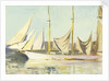 A three-masted schooner by John Everett