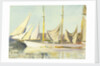 A three-masted schooner by John Everett