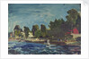 The Royal Yacht Squadron Club House at regatta time by John Everett