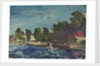 The Royal Yacht Squadron Club House at regatta time by John Everett