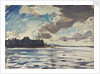 The Royal Yacht Squadron Club House, Cowes, at regatta time by John Everett