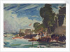 The Royal Yacht Squadron Club House, Cowes, at regatta time by John Everett