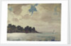 The Royal Yacht Squadron Club House, Cowes, at regatta time by John Everett