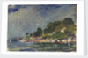 The Royal Yacht Squadron Club House, Cowes, at regatta time by John Everett