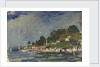 The Royal Yacht Squadron Club House, Cowes, at regatta time by John Everett