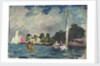 The Royal Yacht Squadron Club House, Cowes, at regatta time by John Everett