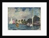 The Royal Yacht Squadron Club House, Cowes, at regatta time by John Everett