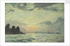 The Royal Yacht Squadron Club House, Cowes, at regatta time by John Everett