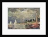 The Royal Yacht Squadron Club House, Cowes, at regatta time by John Everett