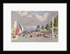 The Royal Yacht Squadron Club House, Cowes, at regatta time by John Everett