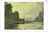 The Royal Yacht Squadron Club House, Cowes, at regatta time by John Everett