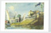 The Royal Yacht Squadron Club House, Cowes, at regatta time by John Everett