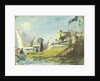 The Royal Yacht Squadron Club House, Cowes, at regatta time by John Everett
