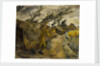 Royal Marine gunners in a cornfield by Leslie Cole
