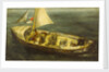 A ship's boat at sea by Richard Ernst Eurich