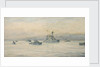 The Greek cruiser 'Averoff' and escorts by Rowland John Robb Langmaid