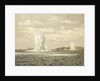 Destroyers dropping depth charges by Norman Wilkinson