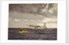 A Sunderland flying boat rescuing the crew of a Liberator by Norman Wilkinson