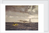 A Sunderland flying boat rescuing the crew of a Liberator by Norman Wilkinson