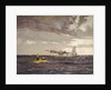 A Sunderland flying boat rescuing the crew of a Liberator by Norman Wilkinson
