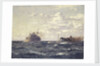 A rescue tug approaching a steamship by Norman Wilkinson