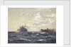 A rescue tug approaching a steamship by Norman Wilkinson