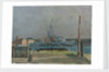 A destroyer in the West India Dock, London by Lord Methuen
