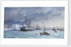 HMS 'Edinburgh' on anti-torpedo exercise by Eduardo de Martino