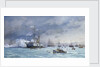 HMS 'Edinburgh' on anti-torpedo exercise by Eduardo de Martino