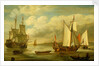 A Dutch states yacht by Lieve Pietersz Verschuier