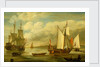 A Dutch states yacht by Lieve Pietersz Verschuier