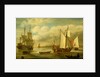 A Dutch states yacht by Lieve Pietersz Verschuier