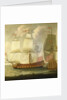 Two views of an East Indiaman of the time of King William III by Isaac Sailmaker
