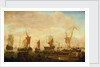 Shipping off Amsterdam by Abraham Storck