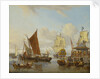 Shipping off Amsterdam by Abraham Storck