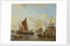 Shipping off Amsterdam by Abraham Storck
