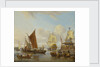 Shipping off Amsterdam by Abraham Storck