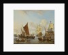 Shipping off Amsterdam by Abraham Storck