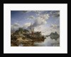 Gabbarts and iron-ship yard, Dumbarton by Samuel Bough
