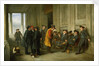 Pensioners outside the chapel at Greenwich ('An Old Tar doing Penance for his devotion to Jolly Bacchus') by Henry James Pidding